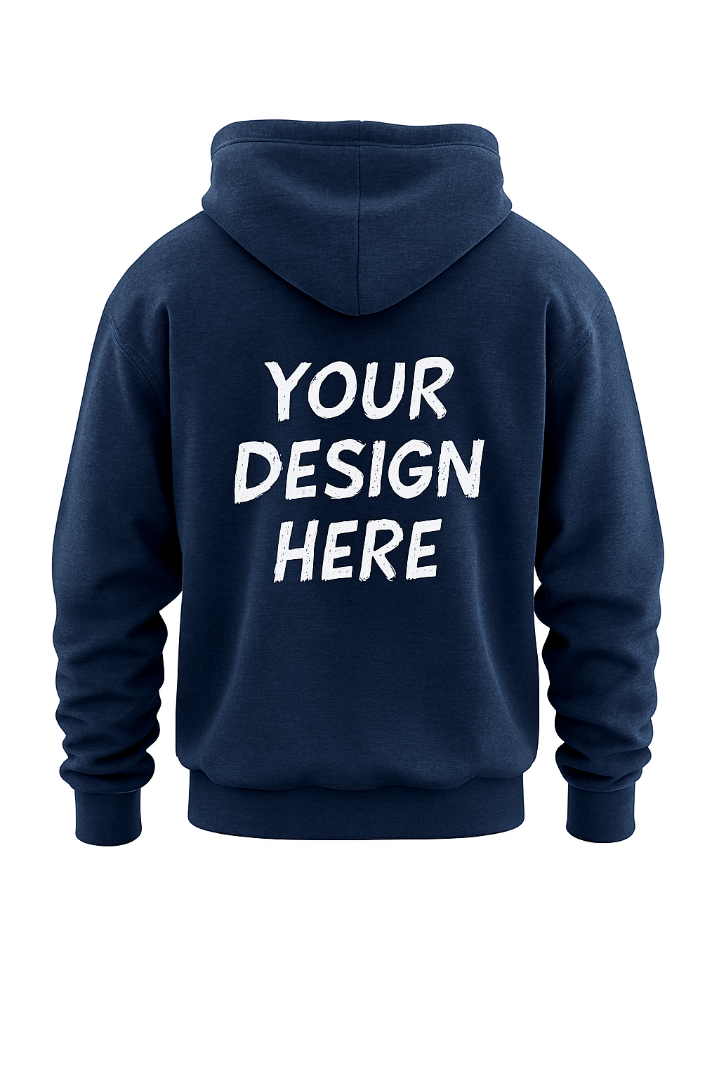 প্রিমিয়াম GSM 350 হুডি – নেভি ব্লু রঙে নিজের ডিজাইন যুক্ত করুন