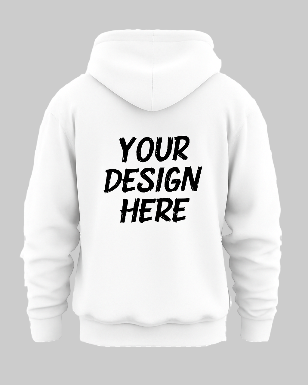 🧥 প্রিমিয়াম GSM 350 হুডি – সাদা রঙে নিজের ডিজাইন যুক্ত করুন