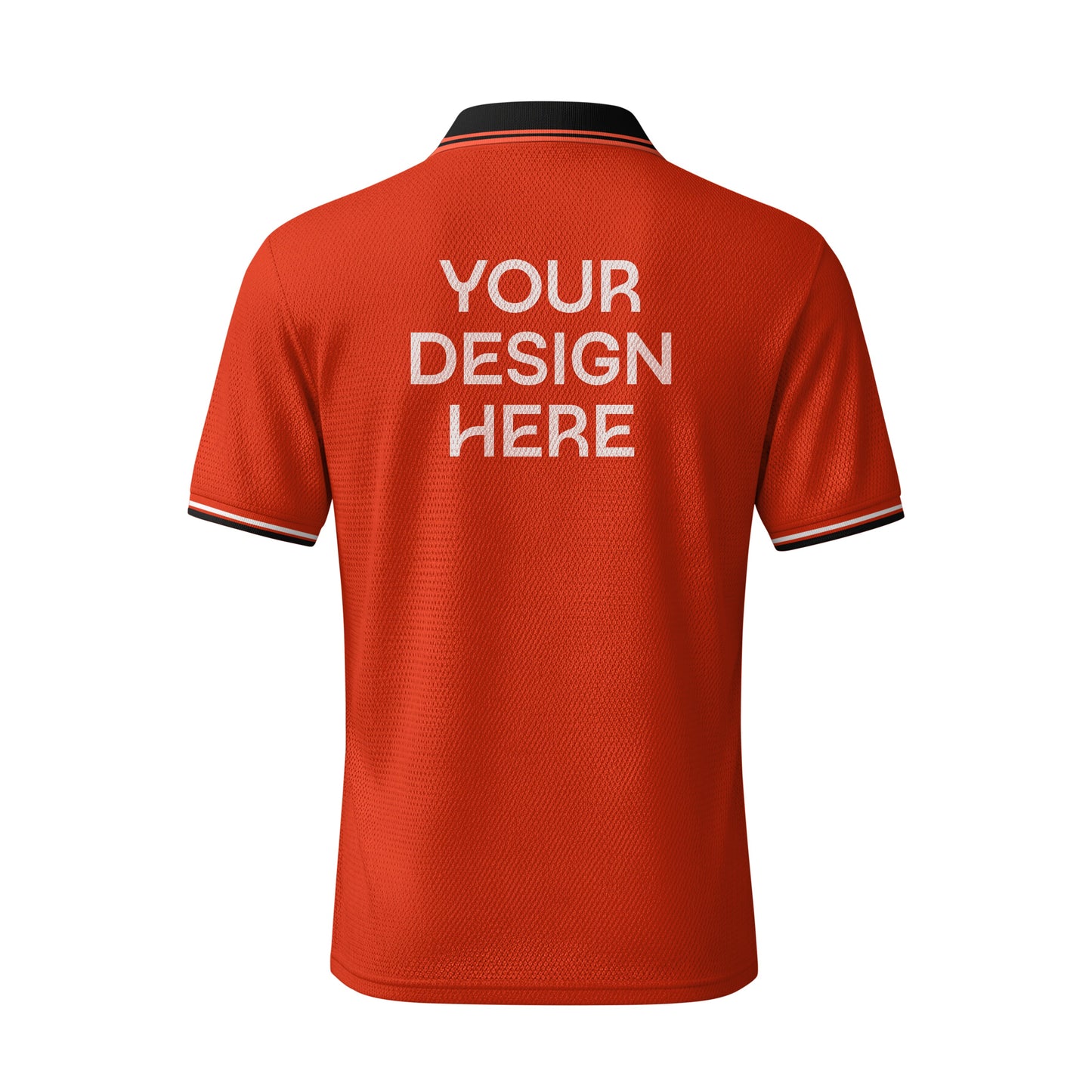 কাস্টমাইজযোগ্য রেড মেশ পোলো টি-শার্ট – 170 GSM | নিজের নাম, লোগো ও ডিজাইন যোগ করুন