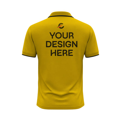 উন্নতমানের  কাস্টমাইজযোগ্য Yellow Lacoste পোলো টি-শার্ট | নিজের নাম, লোগো ও ডিজাইন যোগ করুন