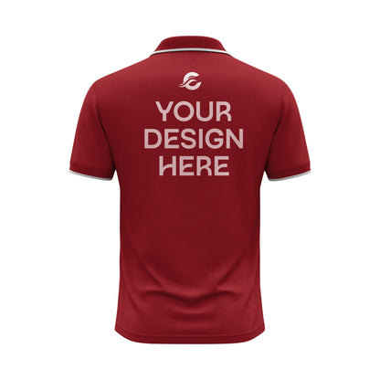 কাস্টমাইজযোগ্য  মারুন উন্নতমানের  Lacoste পোলো টি-শার্ট | নিজের নাম, লোগো ও ডিজাইন যোগ করুন