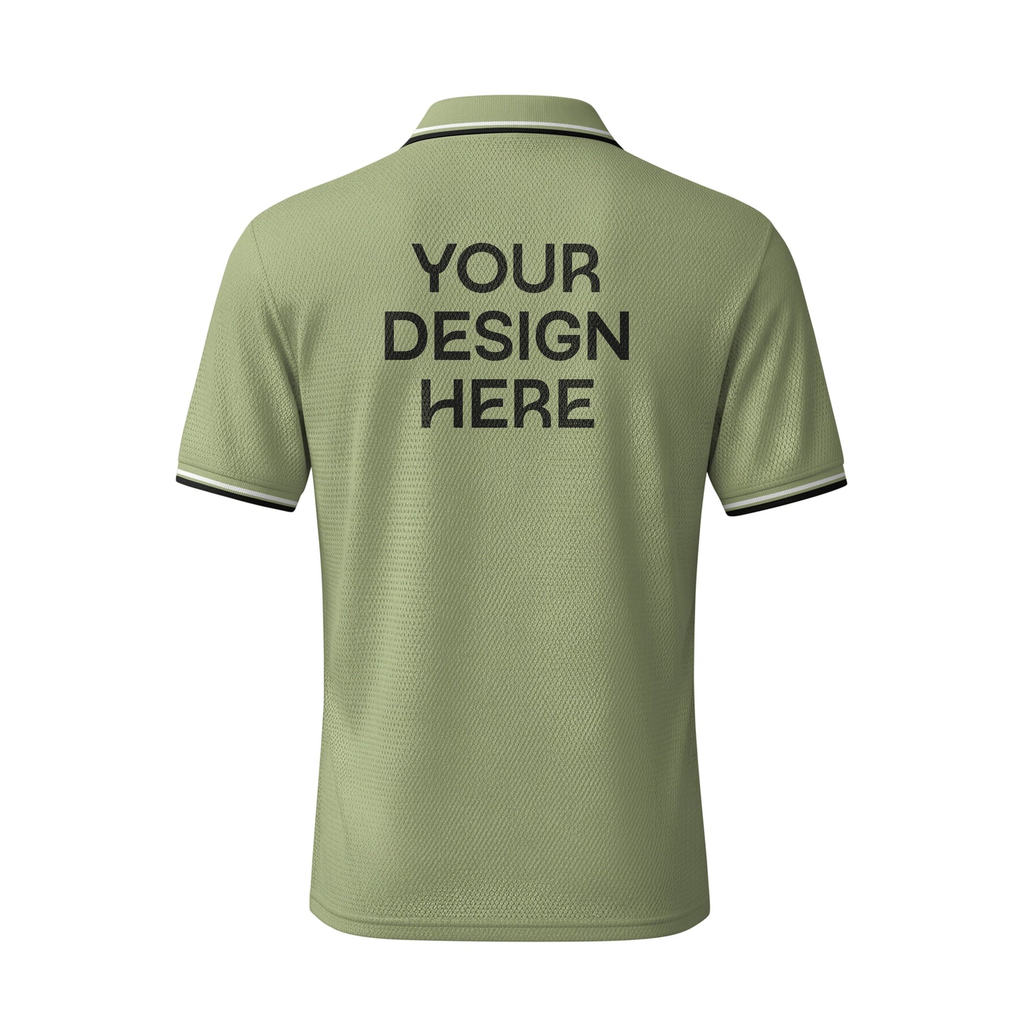 কাস্টমাইজযোগ্য গ্রীন মেশ পোলো টি-শার্ট – 170 GSM | নিজের নাম, লোগো ও ডিজাইন যোগ করুন