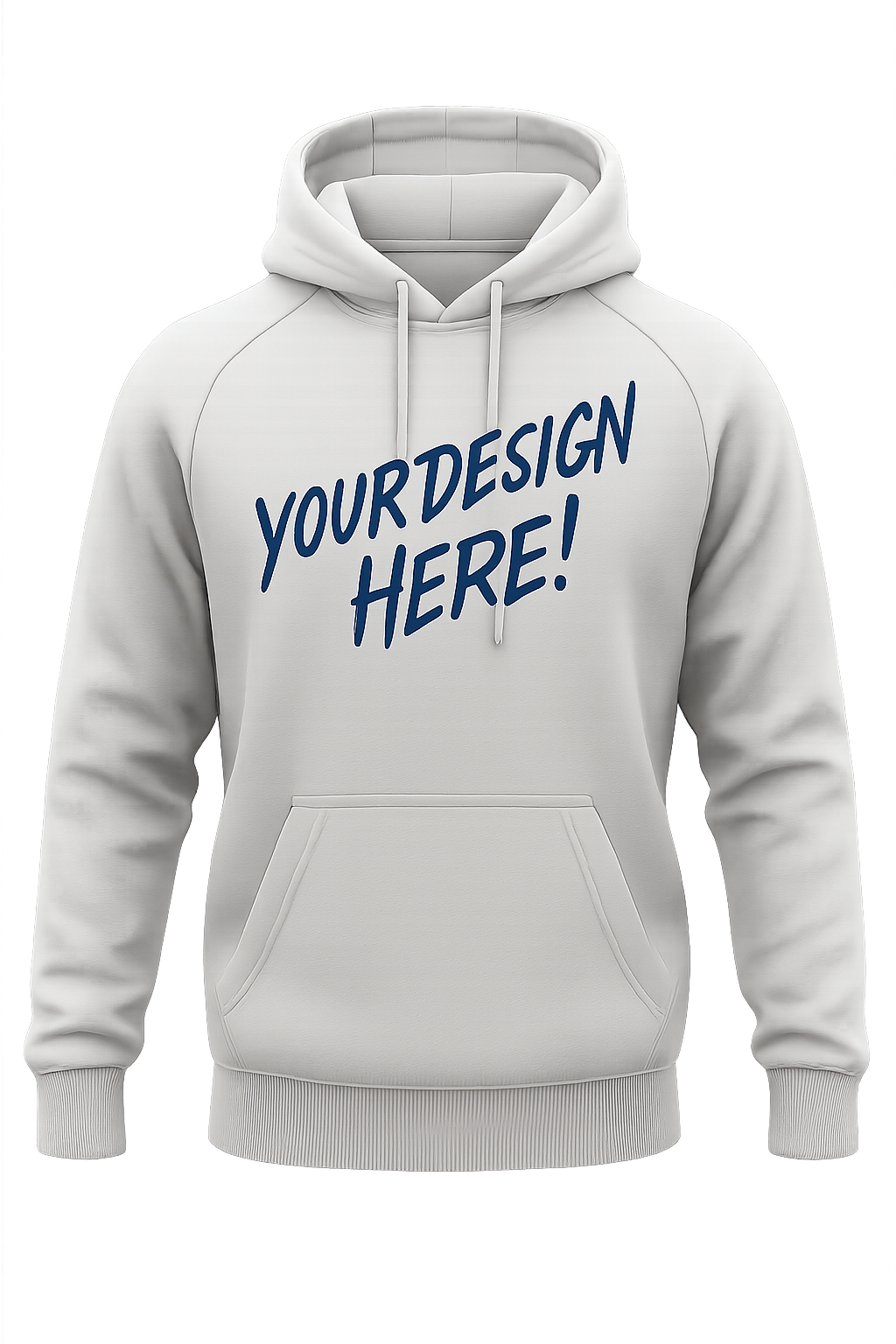 সাদা হুডি – কাস্টম ডিজাইন প্রিন্ট সহ প্রিমিয়াম ফেব্রিক (৭০০–৭৫০ GSM)