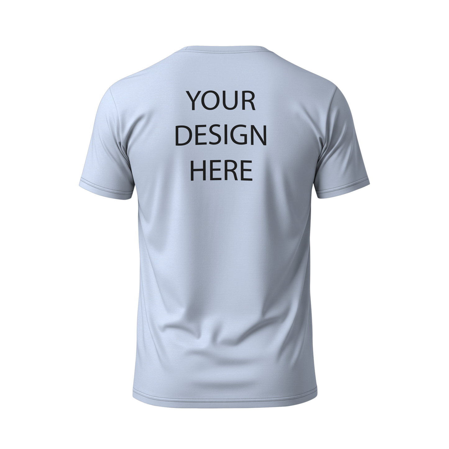 সাদা রঙের 130 GSM জার্সি  কাস্টম টি-শার্ট – নাম, লোগো, ছবি সহ ডিজাইন করুন ।