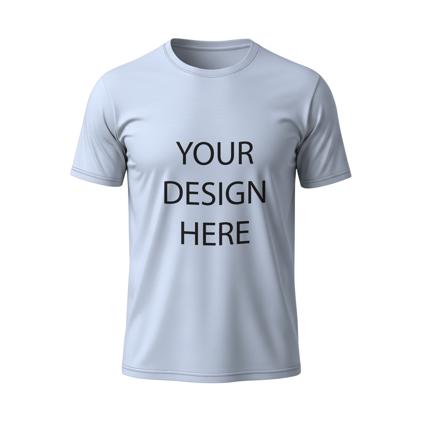 সাদা রঙের 130 GSM জার্সি  কাস্টম টি-শার্ট – নাম, লোগো, ছবি সহ ডিজাইন করুন ।